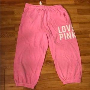 Pink capris